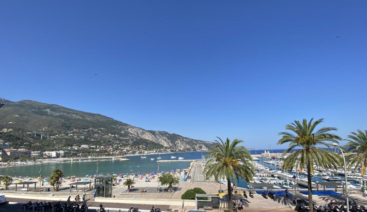Sablettes Beach-Plage-Vue Mer-Centre Ville Menton Dış mekan fotoğraf
